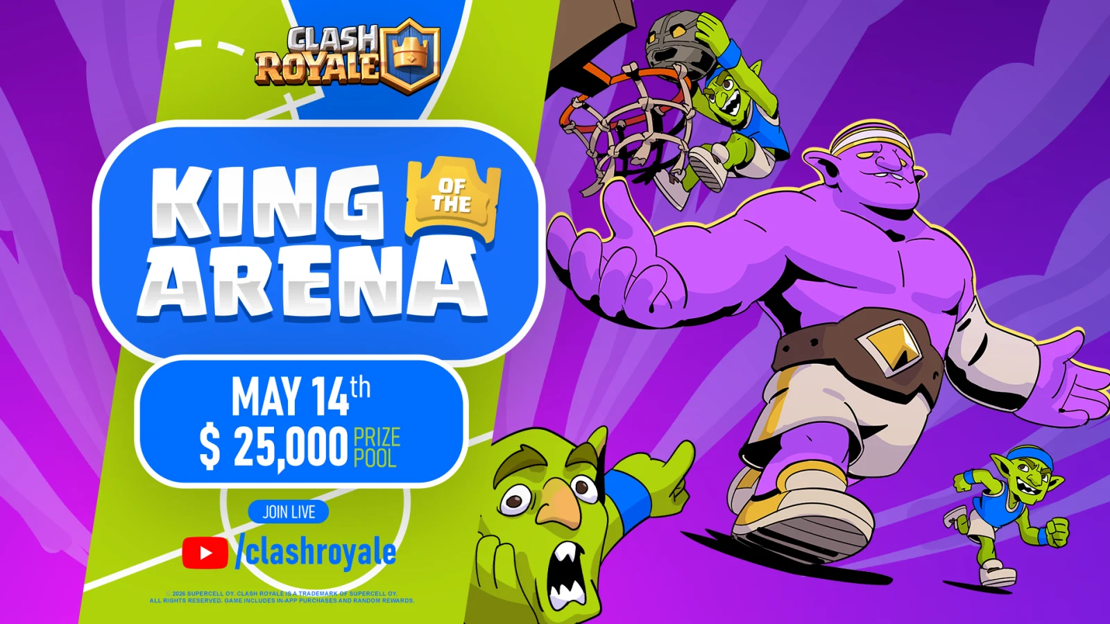 King of the Arena announcement key visual