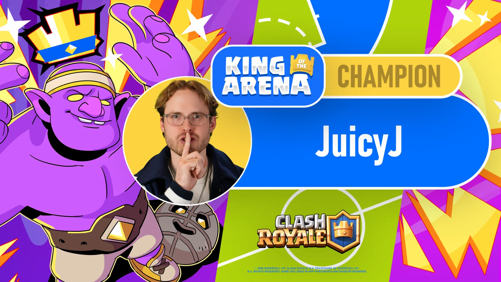King of the Arena champion JuicyJ