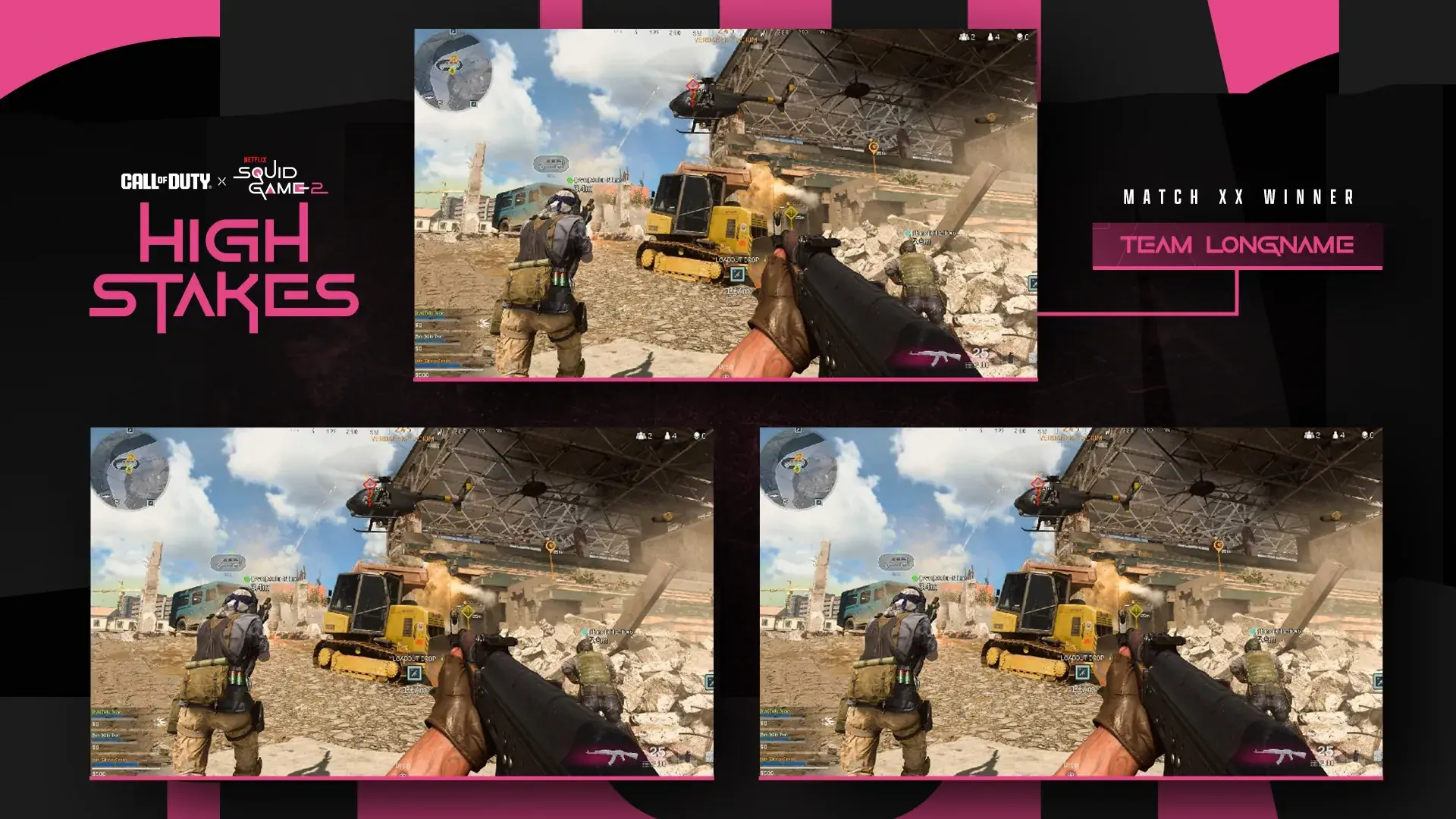 Gameplay 3-box winner overlay